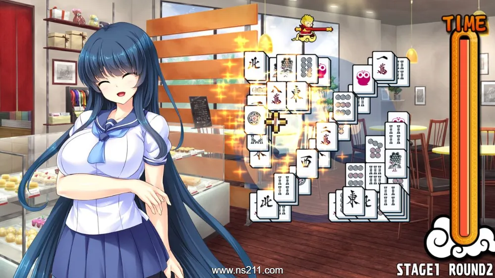 漂亮女孩 麻将接龙 蓝 中文原版