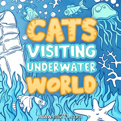 猫咪拜访海底世界 Cats Visiting Underwater World 中文